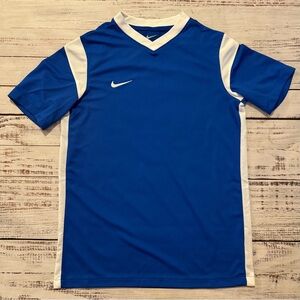 Nike Short Sleeve Performance T-shirt Blue White Athletic